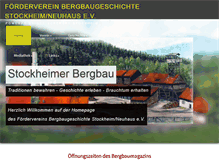 Tablet Screenshot of fv-bergbau.de